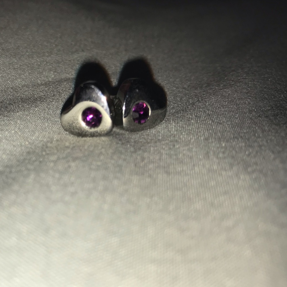 Eve’s Addiction Heart birthstone earrings